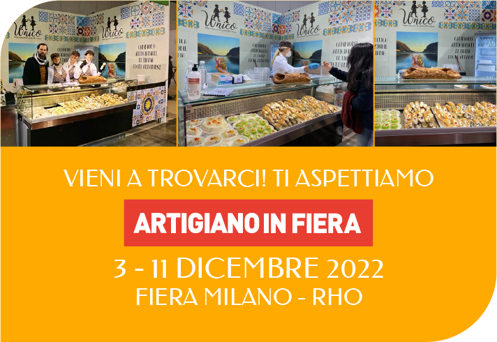 Vieni a trovarci dal 3 all'11 Dicembre 2022 a Artigiano in Fiera, alla Fiera Milano - Rho.